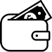 お財布とお金のアイコン